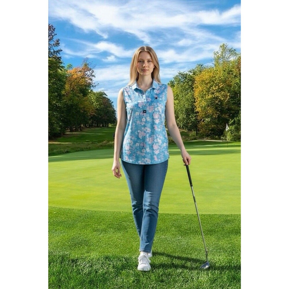 NWT Bad Birdie Women’s Golf Polo Tank Size XL Rainforest Rascal Tennis Outdoors